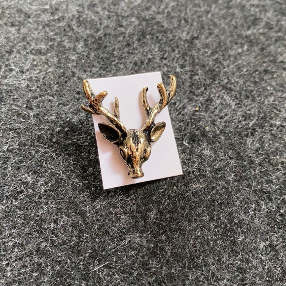 Vintage deer head pin - Picture 1 of 5